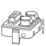 Купить BVP:047231 (BVP:O47231) BD2-AK1/2CEE163A161 TAP-OFF UNIT 16A / 2X1P MCB(B)+ 2X3P.CEE